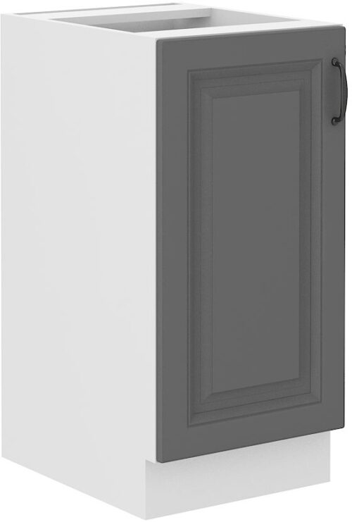 Apatinė spintelė 40 cm Stillo balta/dulkės pilka 40 D 1F BB