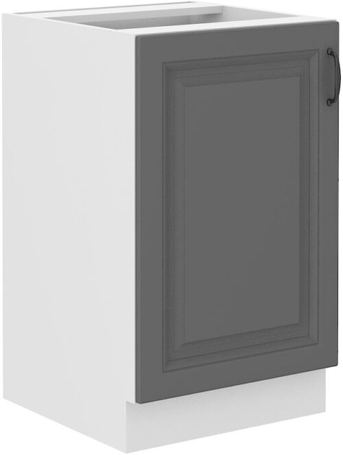 Apatinė spintelė 50 cm Stillo kriauklė balta/dulkės pilka 50 ZL 1F BB