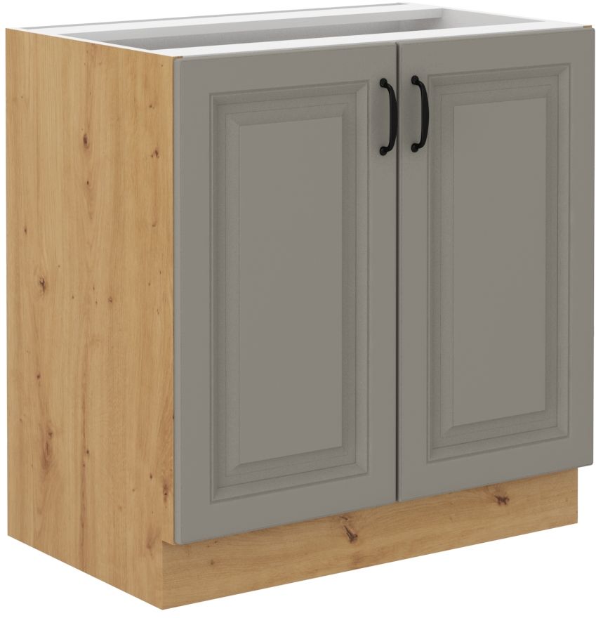 Apatinė spintelė 80 cm Stillo artisan/molio pilka 80 D 2F BB