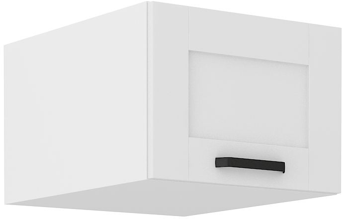 Žema viršutinė spintelė, gili 50 cm, Luna balta 50 NAGU-36 1F