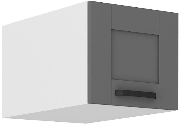 Žema viršutinė spintelė, gili 40 cm, Luna balta/dulkės pilka 40 NAGU-36 1F