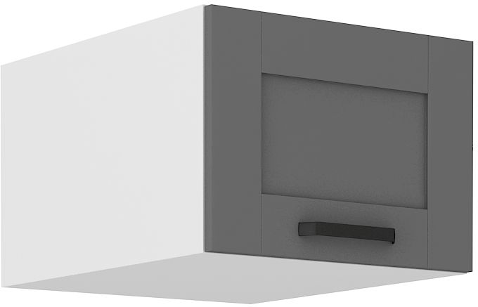 Žema gili viršutinė spintelė 50 cm Luna balta/dulkės pilka 50 NAGU-36 1F