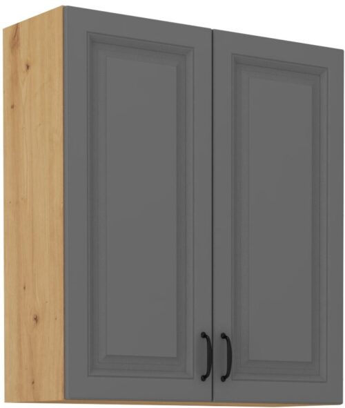 Viršutinė spintelė 80 cm Stillo artisan/dulkių pilka 80 G-90 2F