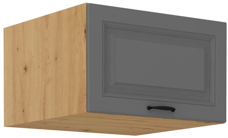 Žema gili viršutinė spintelė 60 cm Stillo artisan/dulkių pilka 60 NAGU-36 1F