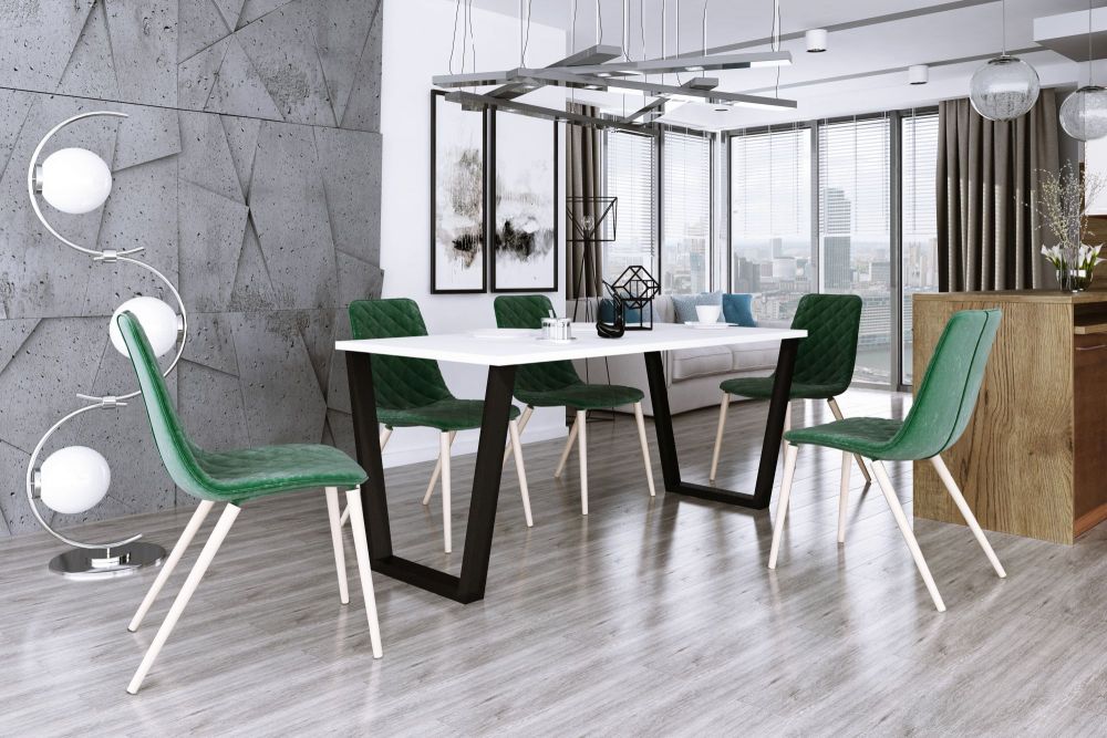 Cezar palėpės stalas, matinės baltos spalvos, 4 dydžiai