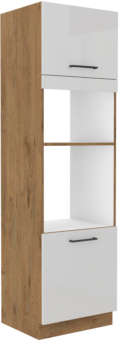 „Vigo“ orkaitės ir mikrobangų krosnelės kolonėlė, balta blizgi 60 DPM-210 2F