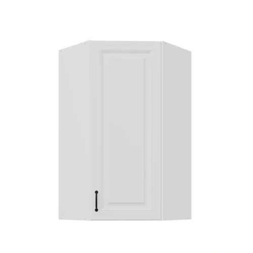 Viršutinė kampinė spintelė 60 cm Stillo balta 60×60 GN-108 45 laipsnių 1F
