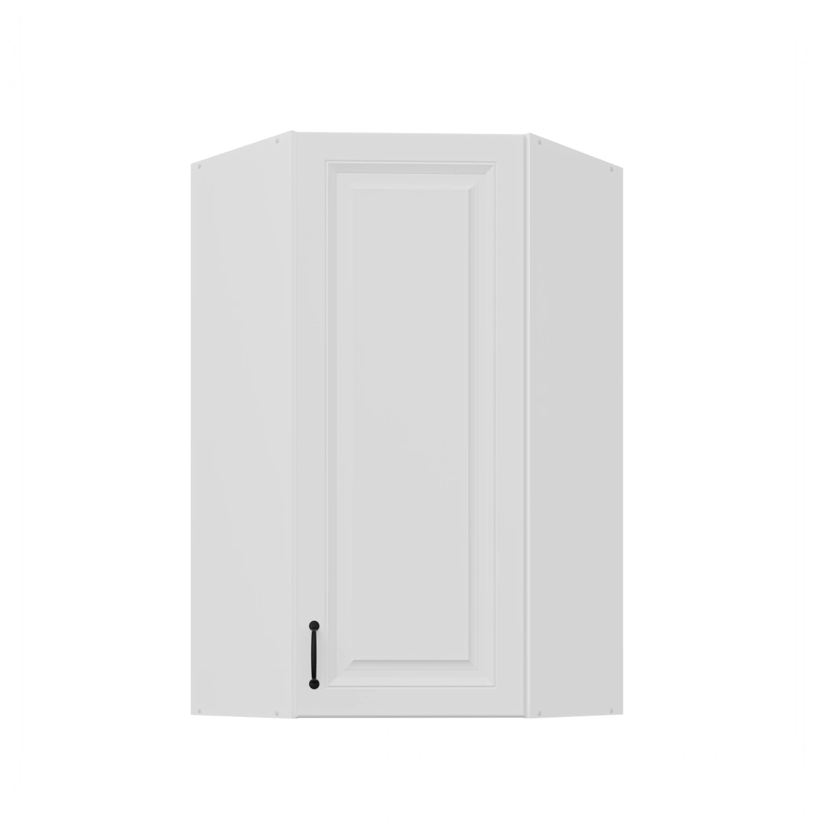 Viršutinė kampinė spintelė 60 cm Stillo balta 60x60 GN-108 45 laipsnių 1F