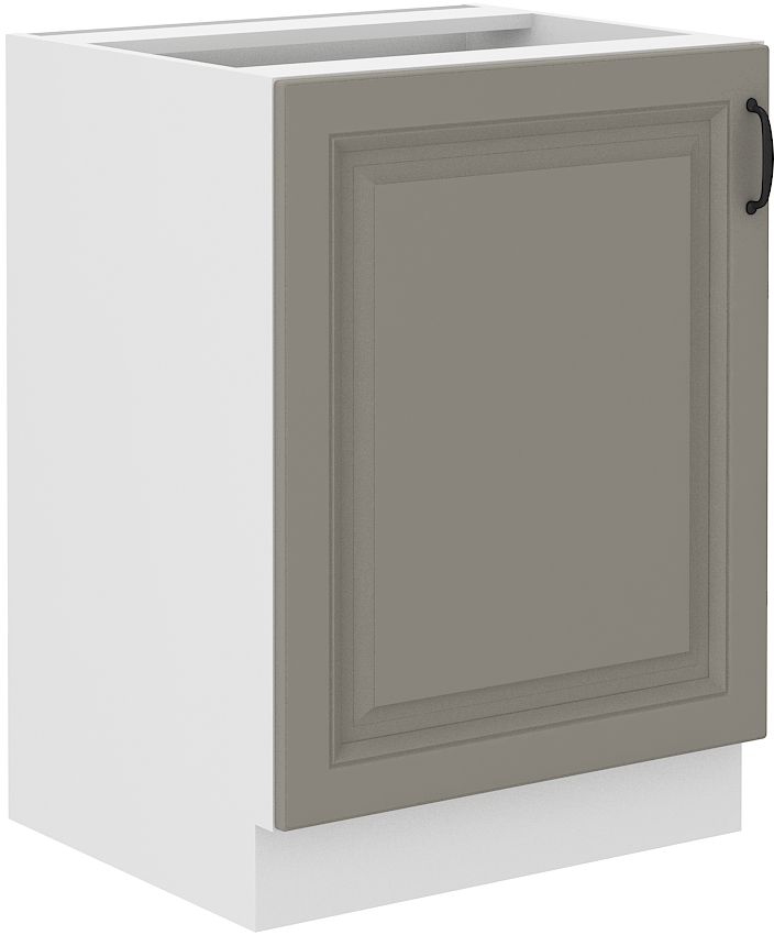 Apatinė spintelė 60 cm Stillo balta/molio pilka 60 D 1F BB