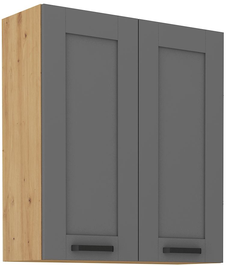 Viršutinė spintelė 80 cm Luna artisan/dulkių pilka 80 G-90 2F