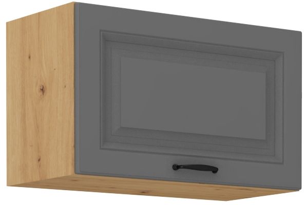 Viršutinė spintelė su gaubtu 60 cm Stillo meniškos spalvos/dulkių pilkos spalvos 60 GU-36 1F