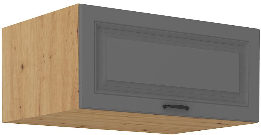 Žema gili viršutinė spintelė 80 cm Stillo artisan/dulkių pilka 80 NAGU-36 1F
