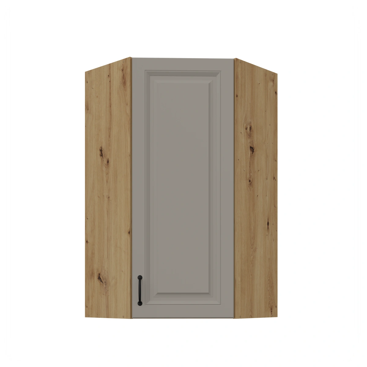 Viršutinė kampinė spintelė 60 cm Stillo artisan/molio pilkumo 60x60 GN-108 (45 laipsnių) 1F