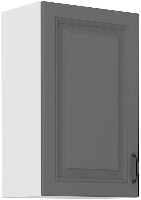 Viršutinė spintelė 45 cm Stillo balta/dulkių pilka 45 G-72 1F