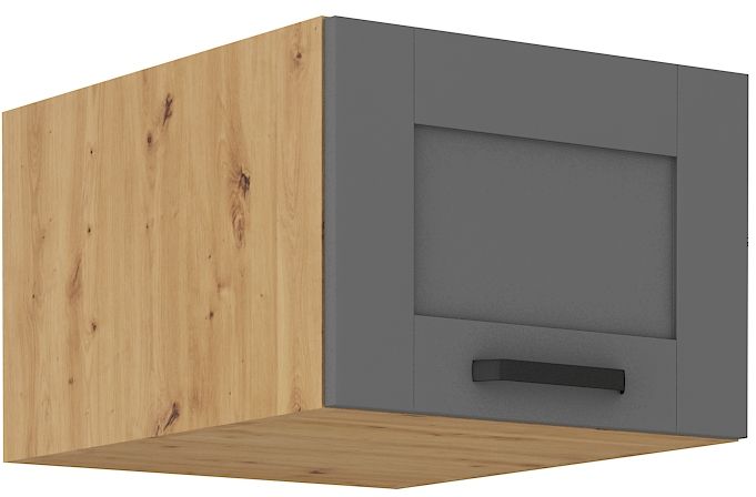 Žema gili viršutinė spintelė 50 cm Luna artisan/dulkių pilka 50 NAGU-36 1F