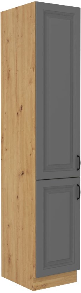 Stillo artisan/dustgrey 40 DK-210 2F koloninė spintelė su lentynomis, 40 cm, sandėliukas