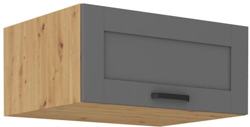 Žema gili viršutinė spintelė 80 cm Luna artisan/dulkių pilka 80 NAGU-36 1F