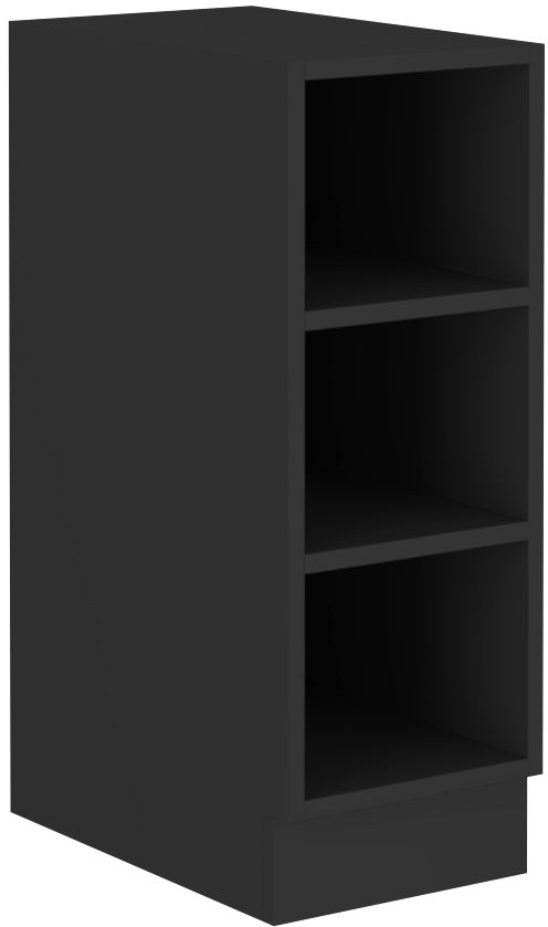 Atvira apatinė lentyna, 30 cm, juoda, 30 DOTW BB