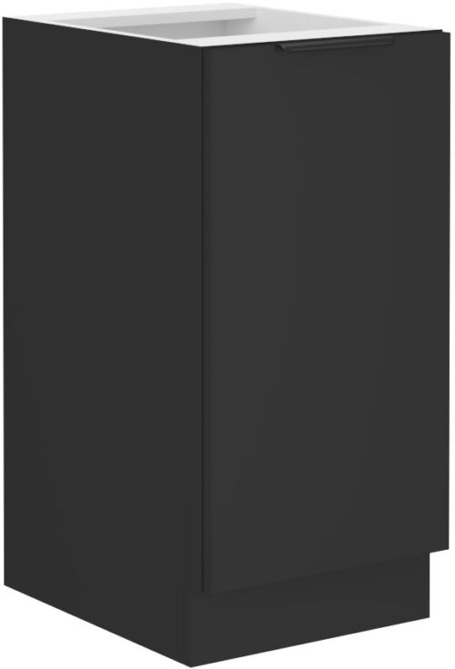 Apatinė spintelė 40 cm Siena juoda matinė 40 D 1F BB