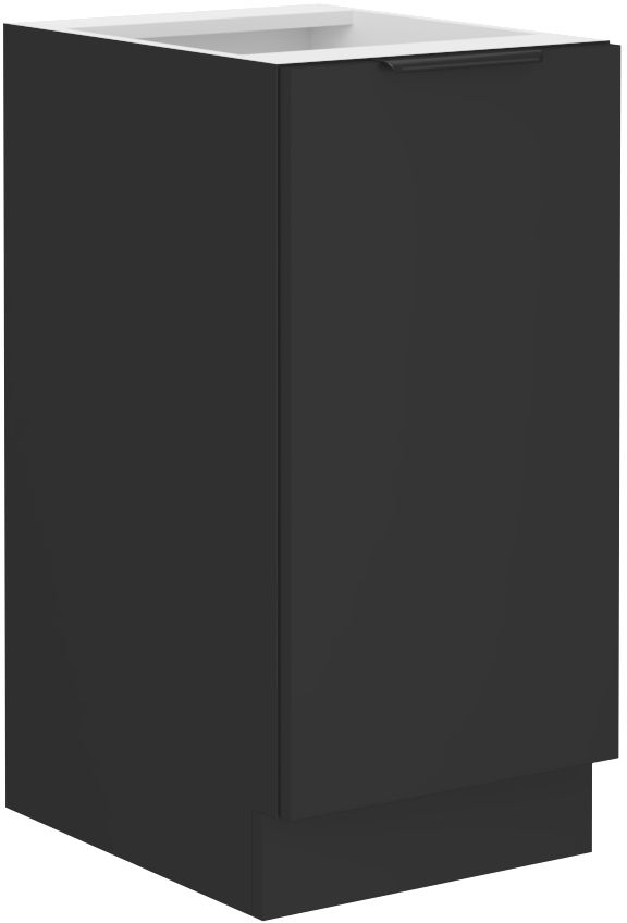 Apatinė spintelė 40 cm Siena juoda matinė 40 D 1F BB