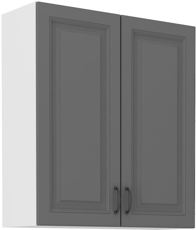 Viršutinė spintelė 80 cm Stillo balta/dulkių pilka 80 G-90 2F