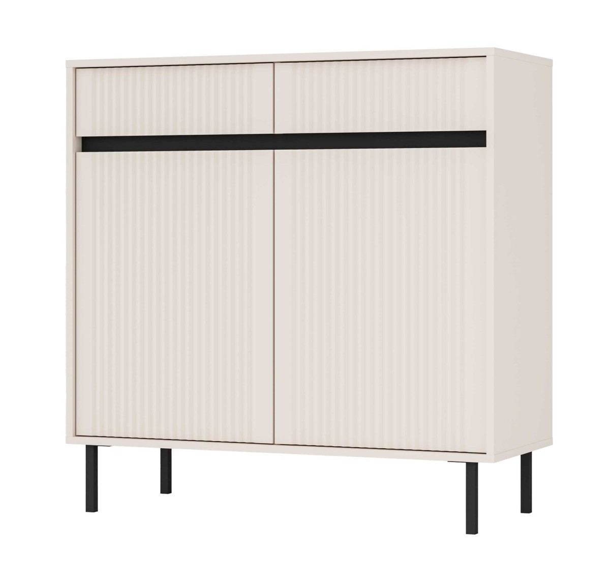 Komoda su spintelėmis ir stalčiais Osaka 2F2S smėlio spalvos