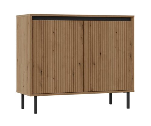 Osaka 2F komoda su spintelėmis, ąžuolo spalvos