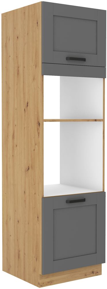 Luna artisan/dustgrey 60 DPM-210 2F koloninė spintelė 60 cm orkaitė ir mikrobangų krosnelė