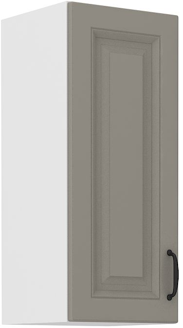 Viršutinė spintelė 30 cm Stillo balta/molio pilka 30 G-72 1F