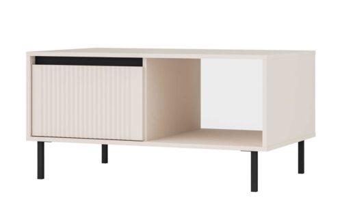 Osaka 2S kavos staliukas su stalčiais, smėlio spalvos