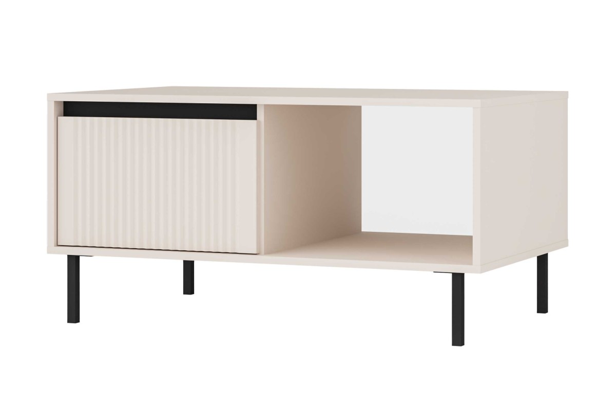 Osaka 2S kavos staliukas su stalčiais, smėlio spalvos