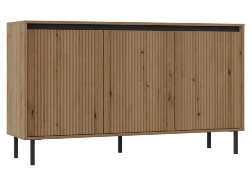 Osaka 3F komoda su spintelėmis, ąžuolo spalvos