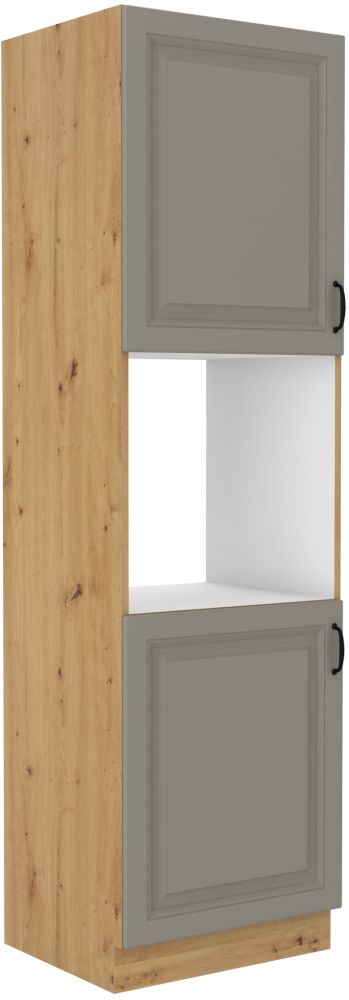 Stillo artisan/molio pilka 60 cm orkaitės spintelė DP-210 2F