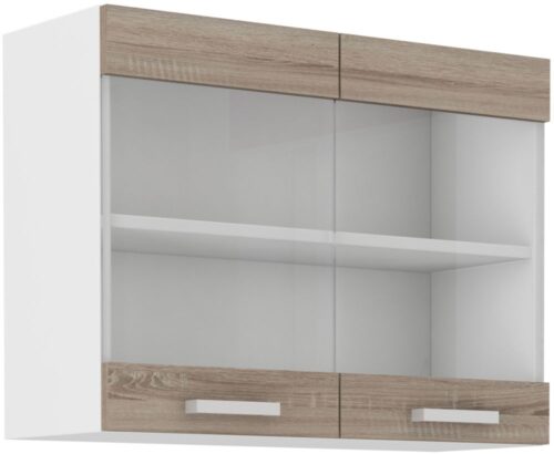 Viršutinės spintelės vitrina 80 cm Dave 80GS-602F