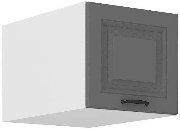 Žema gili viršutinė spintelė 40 cm Stillo balta/dulkių pilka 40 NAGU-36 1F