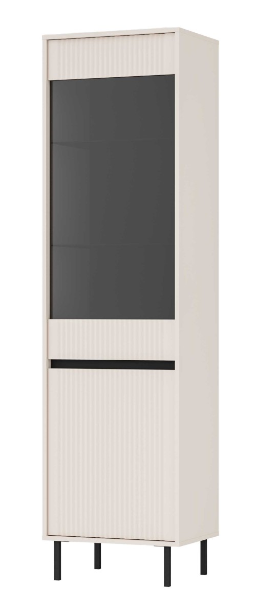 Osaka 2D stiklinė vitrina, smėlio spalvos