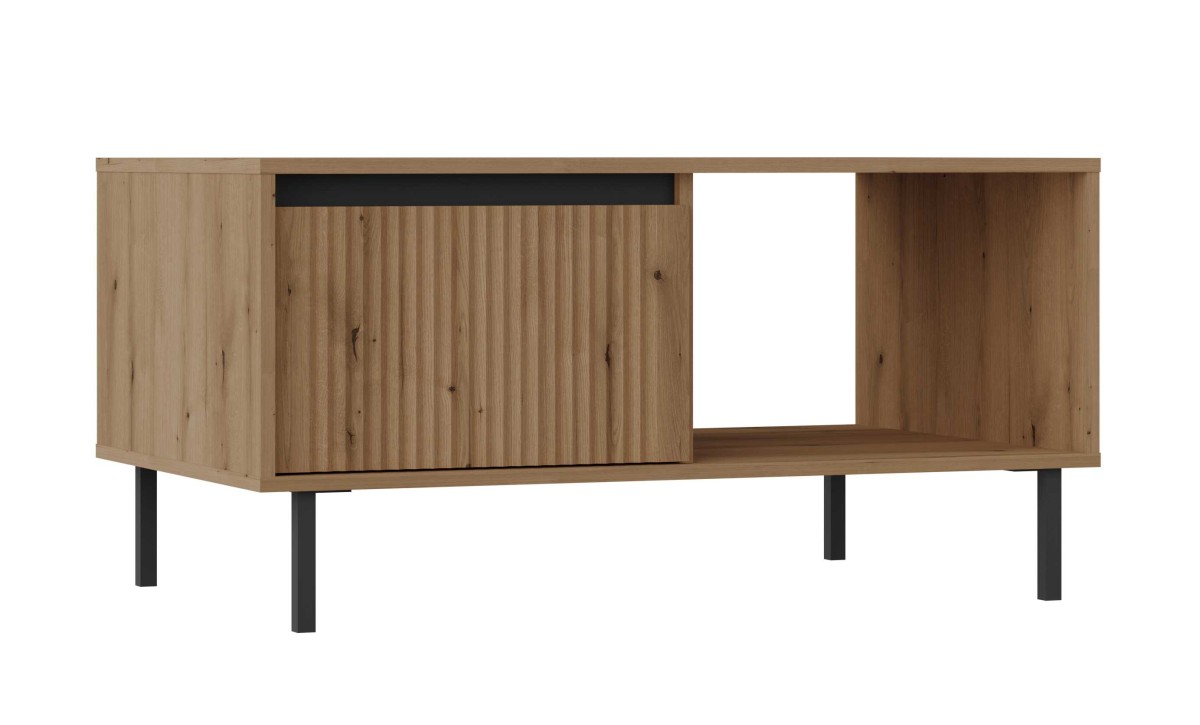 Osaka 2S kavos staliukas su stalčiais, ąžuolo spalvos