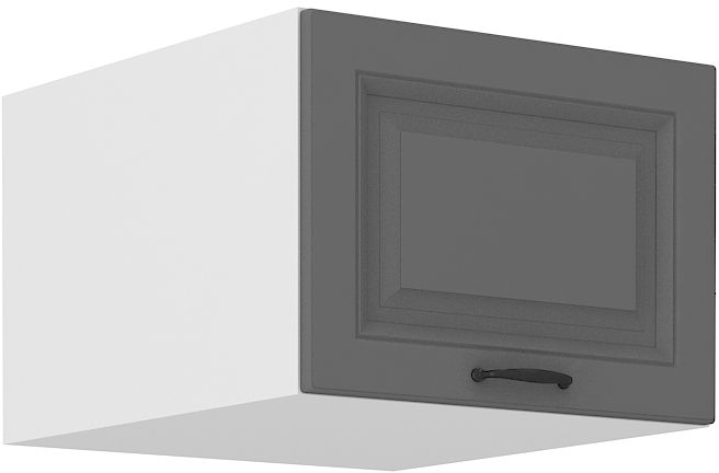 Žema gili viršutinė spintelė 50 cm Stillo balta/dulkės pilka 50 NAGU-36 1F