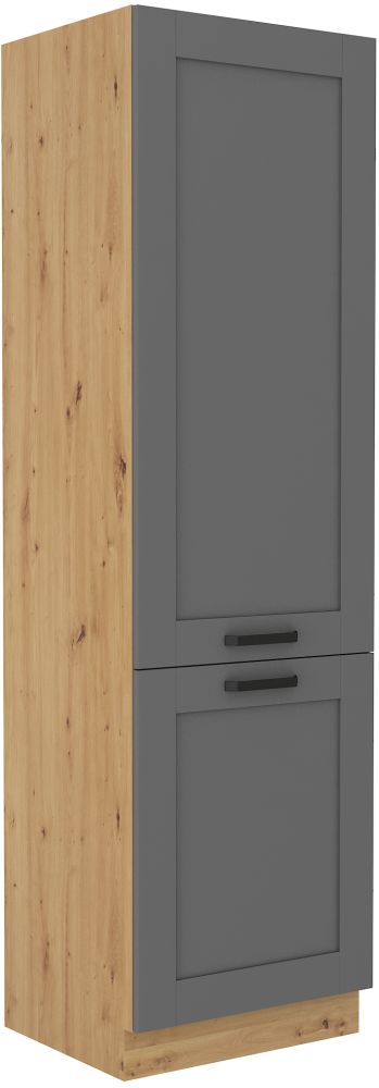 Luna artisan/dustgrey 60 DK-210 2F koloninė spintelė su lentynomis, 60 cm, sandėliukas