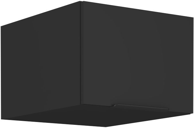 Žema gili viršutinė spintelė 50 cm Siena juoda matinė 50 NAGU-36 1F