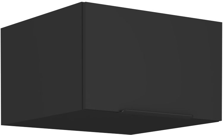 Žema gili viršutinė spintelė 60 cm Siena juoda matinė 60 NAGU-36 1F