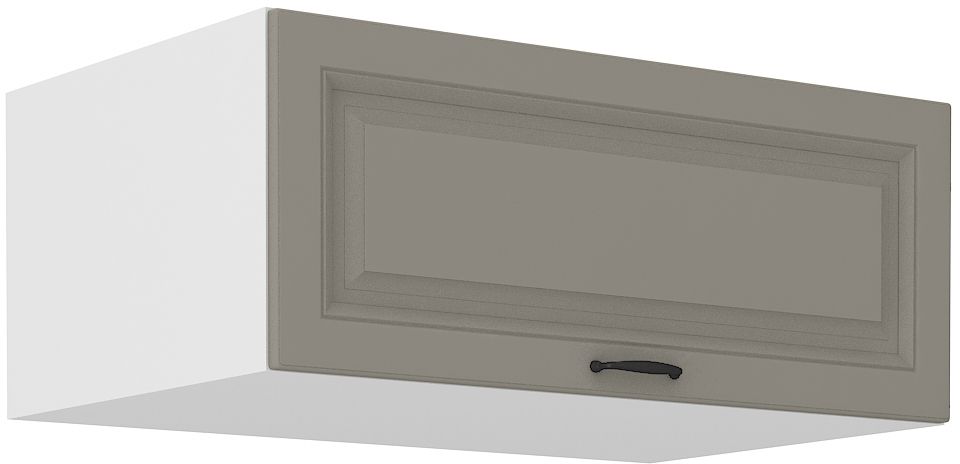 Žema gili viršutinė spintelė 80 cm Stillo balta/molio pilka 80 NAGU-36 1F