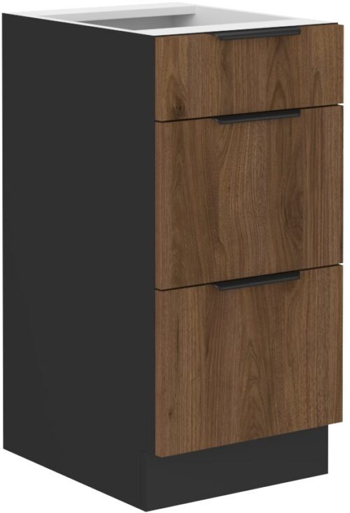 Apatinė spintelė 40 cm su stalčiais Monza 40 D 3S BB