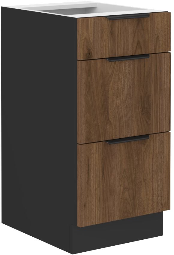 Apatinė spintelė 40 cm su stalčiais Monza 40 D 3S BB