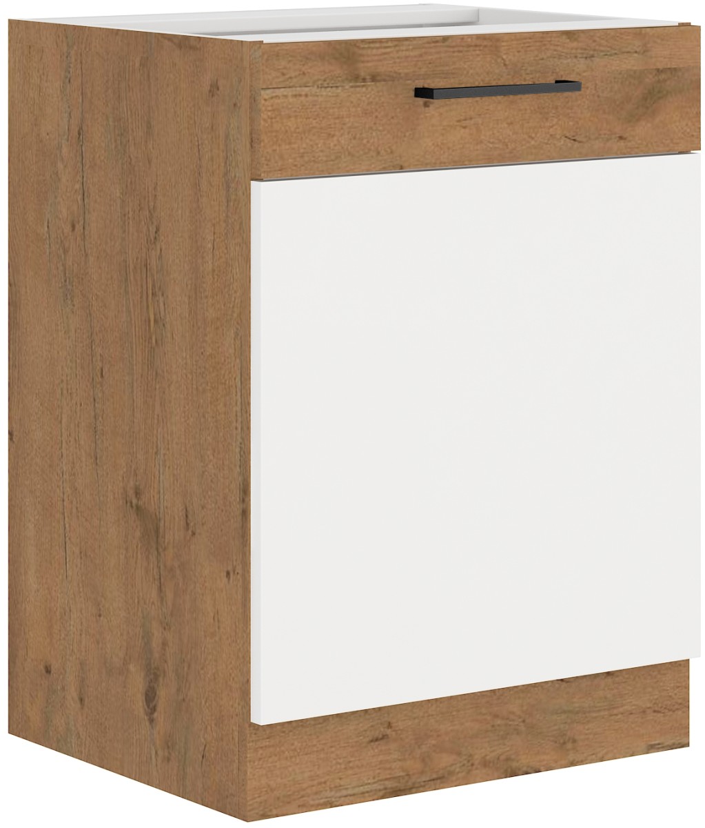 Vigo balta blizgi apatinė spintelė 60 D 1F BB