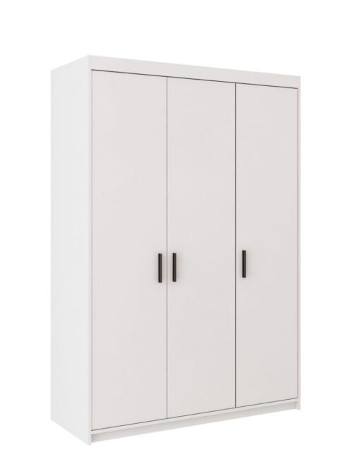 Elena 3D trijų durų spinta, balta matinė