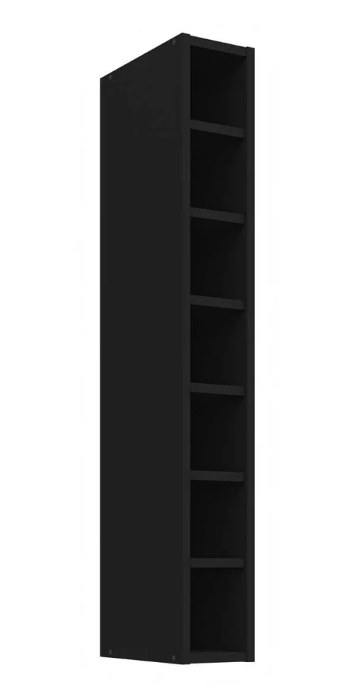 Atvira viršutinė lentyna, 15 cm, juoda, 15 GOTW-108