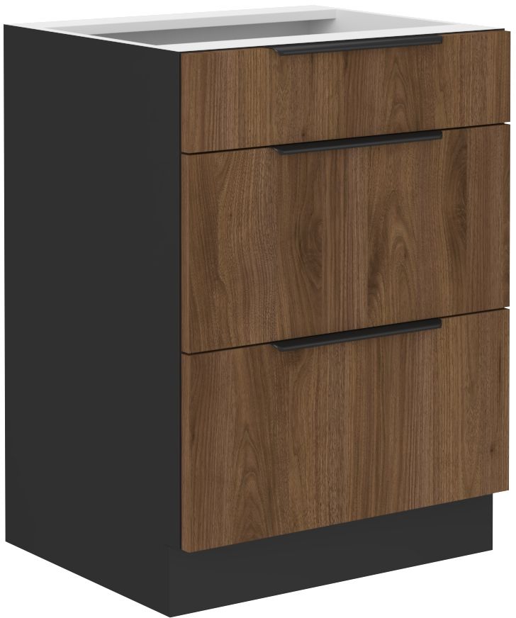 Apatinė spintelė 60 cm su stalčiais Monza 60 D 3S BB