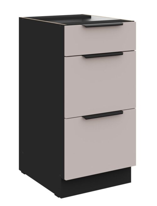 40 cm apatinė spintelė su stalčiais Arona 40 D 3S BB