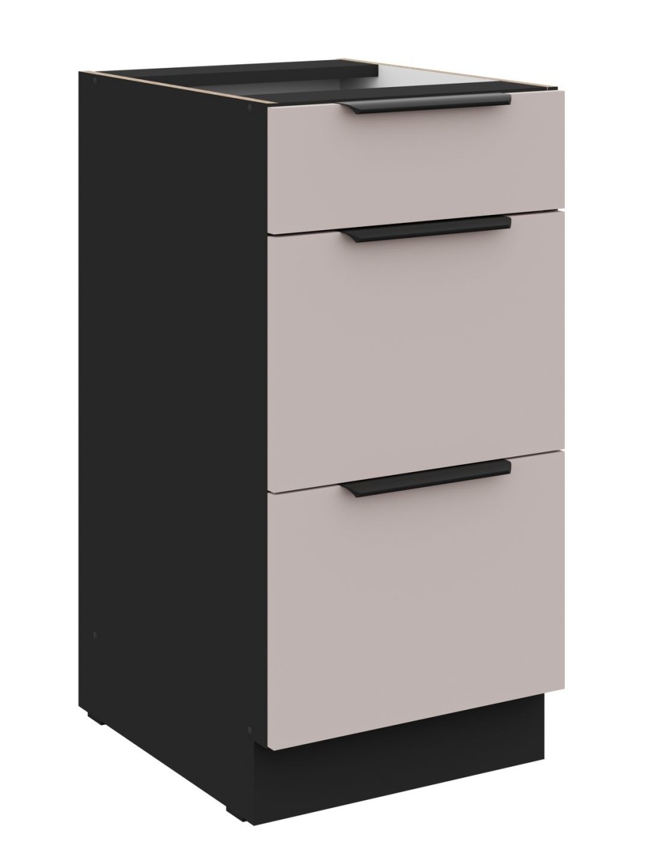 40 cm apatinė spintelė su stalčiais Arona 40 D 3S BB